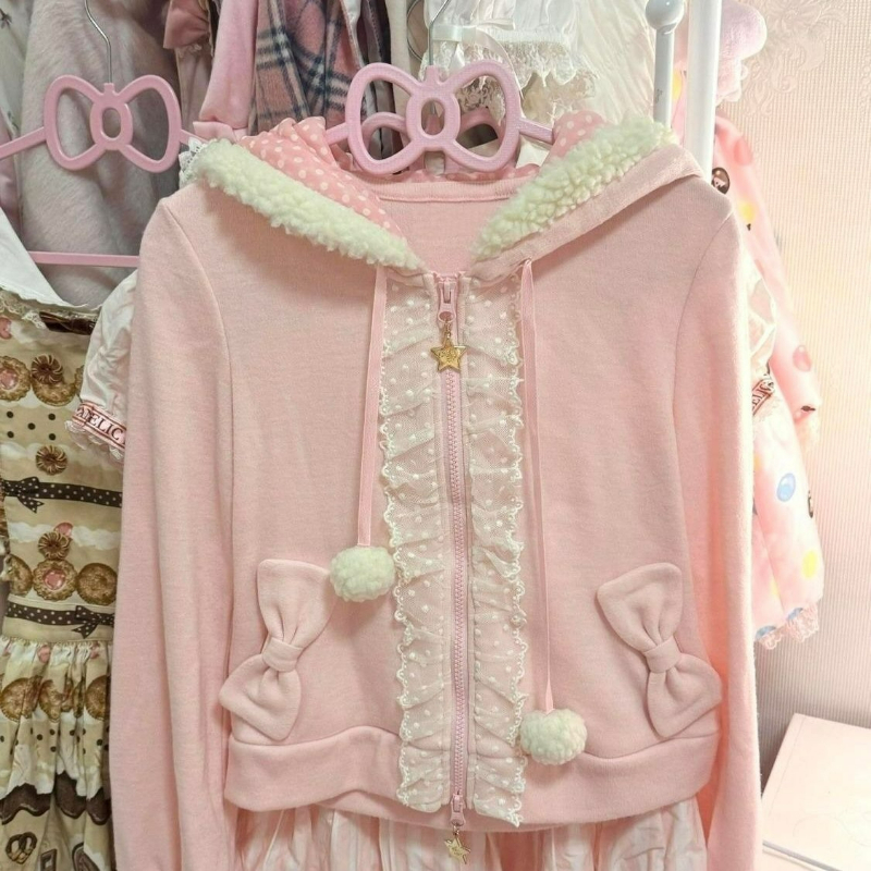Streetwear Brand Y2K - Japanese Kawaii Polka Dot Rabbits Ears