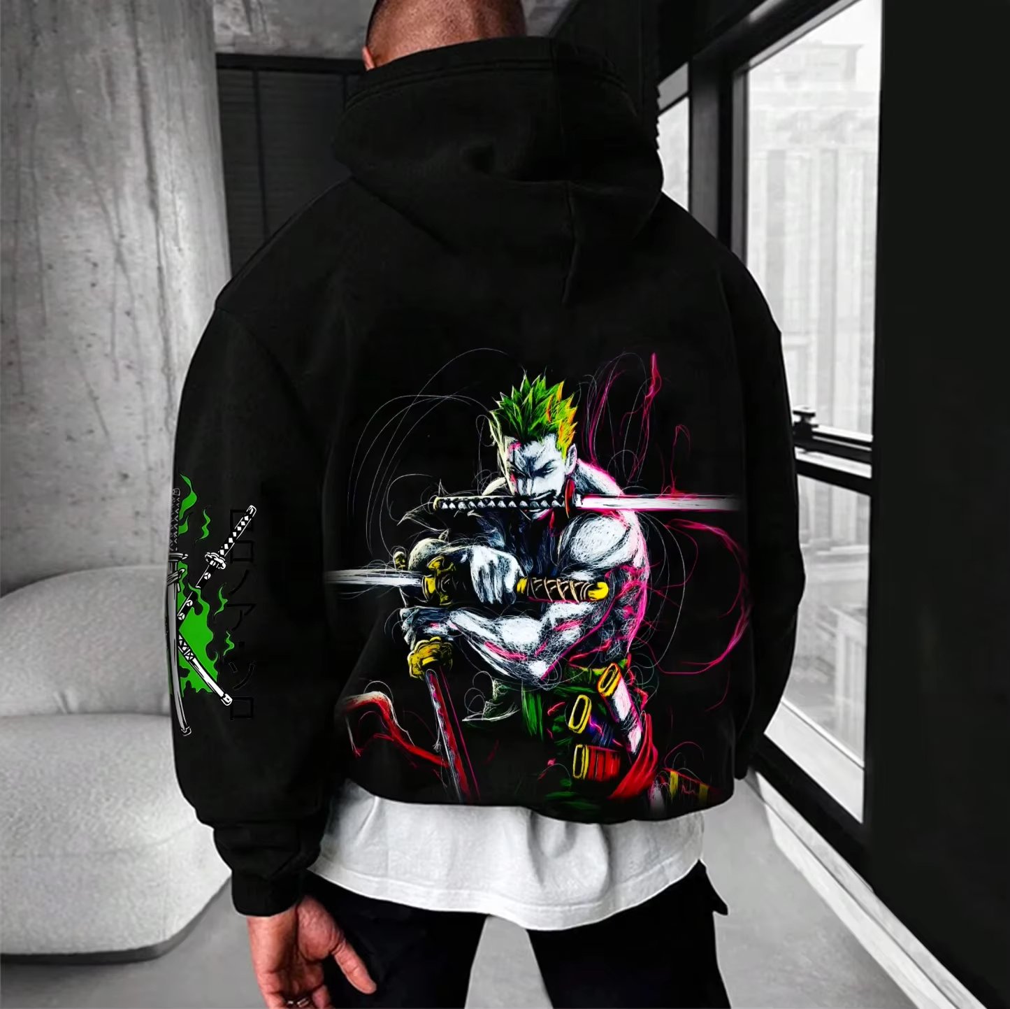 Anime One Piece Zoro Vintage O – Streetwear Brand Y2K recenzja i cena