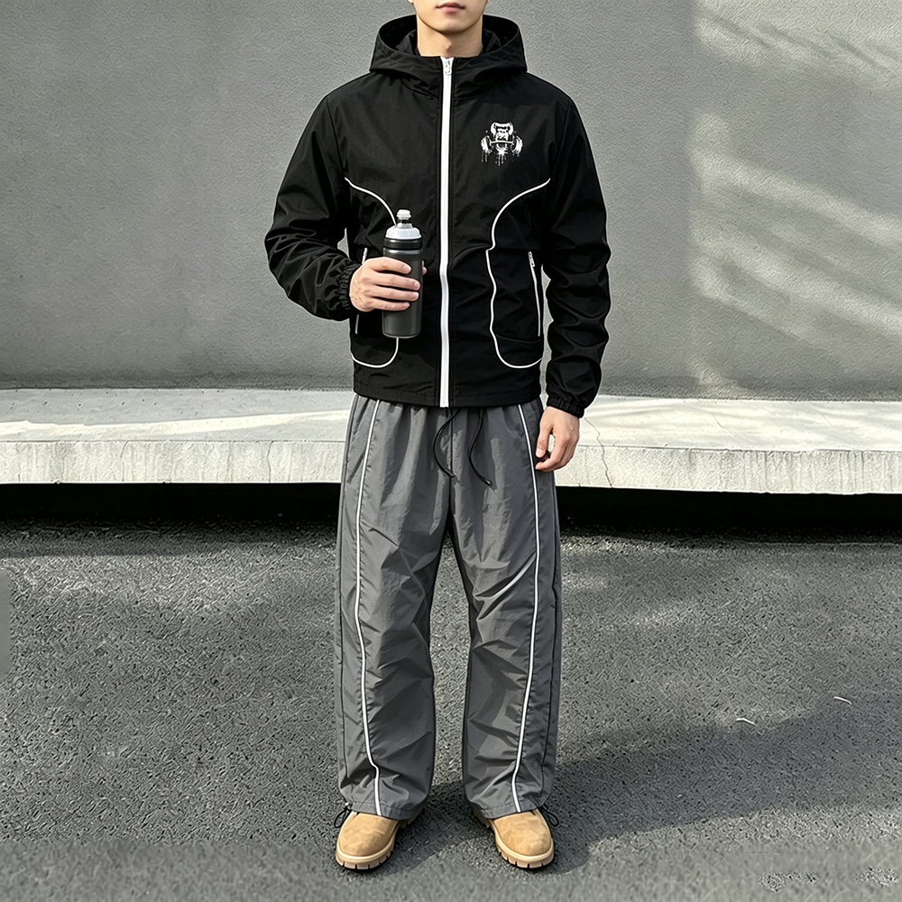 Men 2 Piece Tracksuit Gorilla  – Streetwear Zipper recenzja i cena