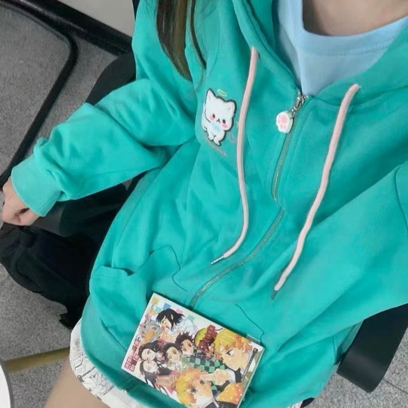 Y2k Women's Hoodie Jacket Spri – Streetwear Brand Y2K recenzja i cena