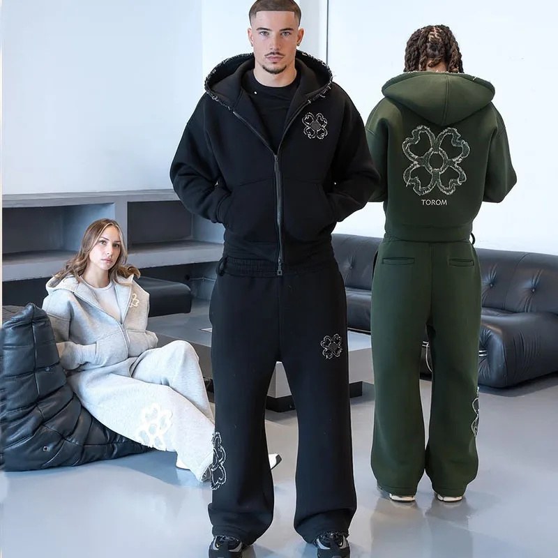 Spring Autumn Oversized 4 Leaf – Streetwear Zipper recenzja i cena