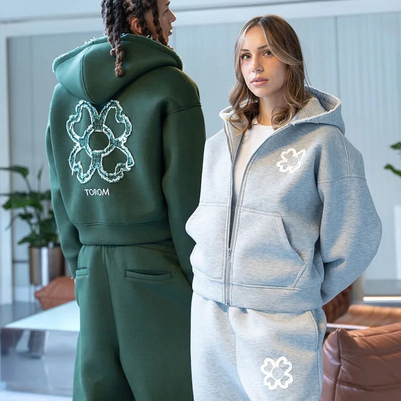 Spring Autumn Oversized 4 Leaf – Streetwear Zipper recenzja i cena