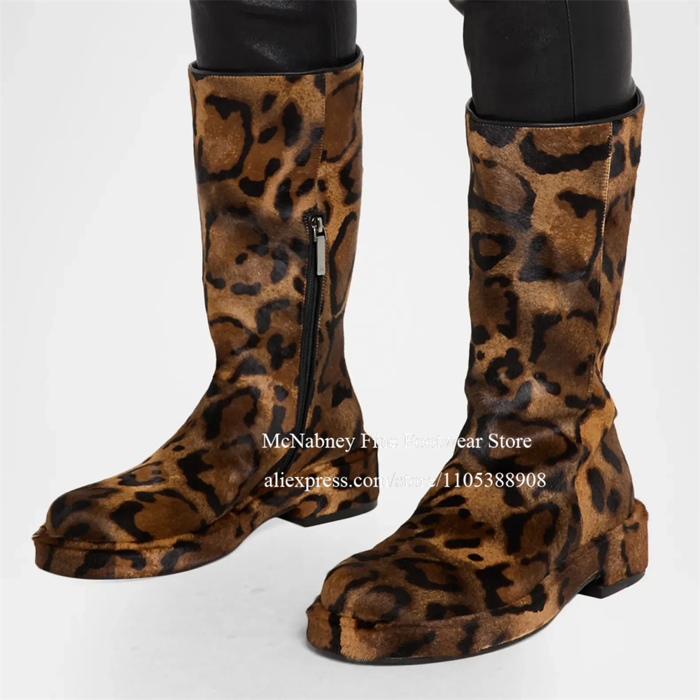 Leopard Print Calf Hair Side Z – Streetwear Zipper recenzja i cena
