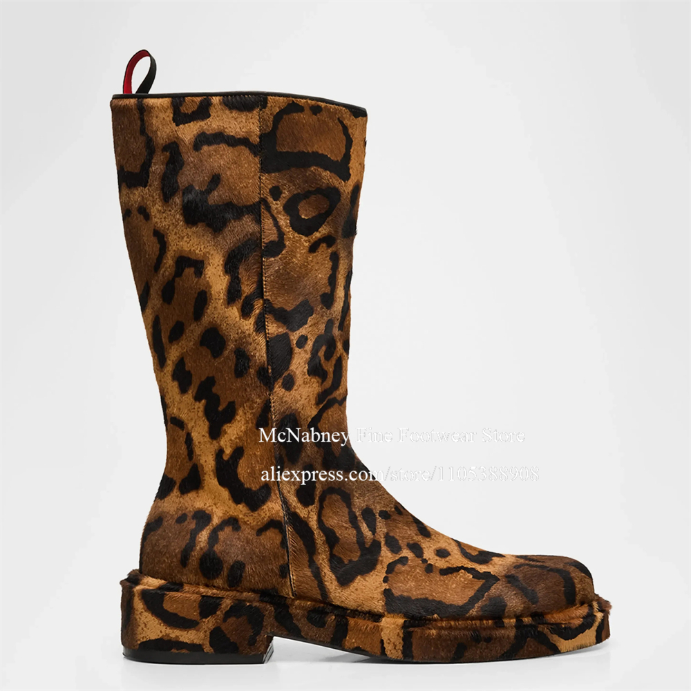 Leopard Print Calf Hair Side Z – Streetwear Zipper recenzja i cena
