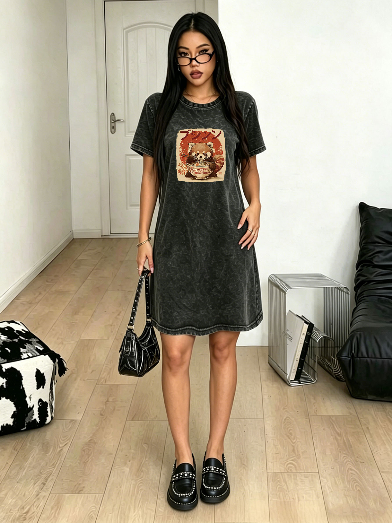 Vintage washed retro T-shirt d – Japanese Brand Streetwear Vintage recenzja i cena