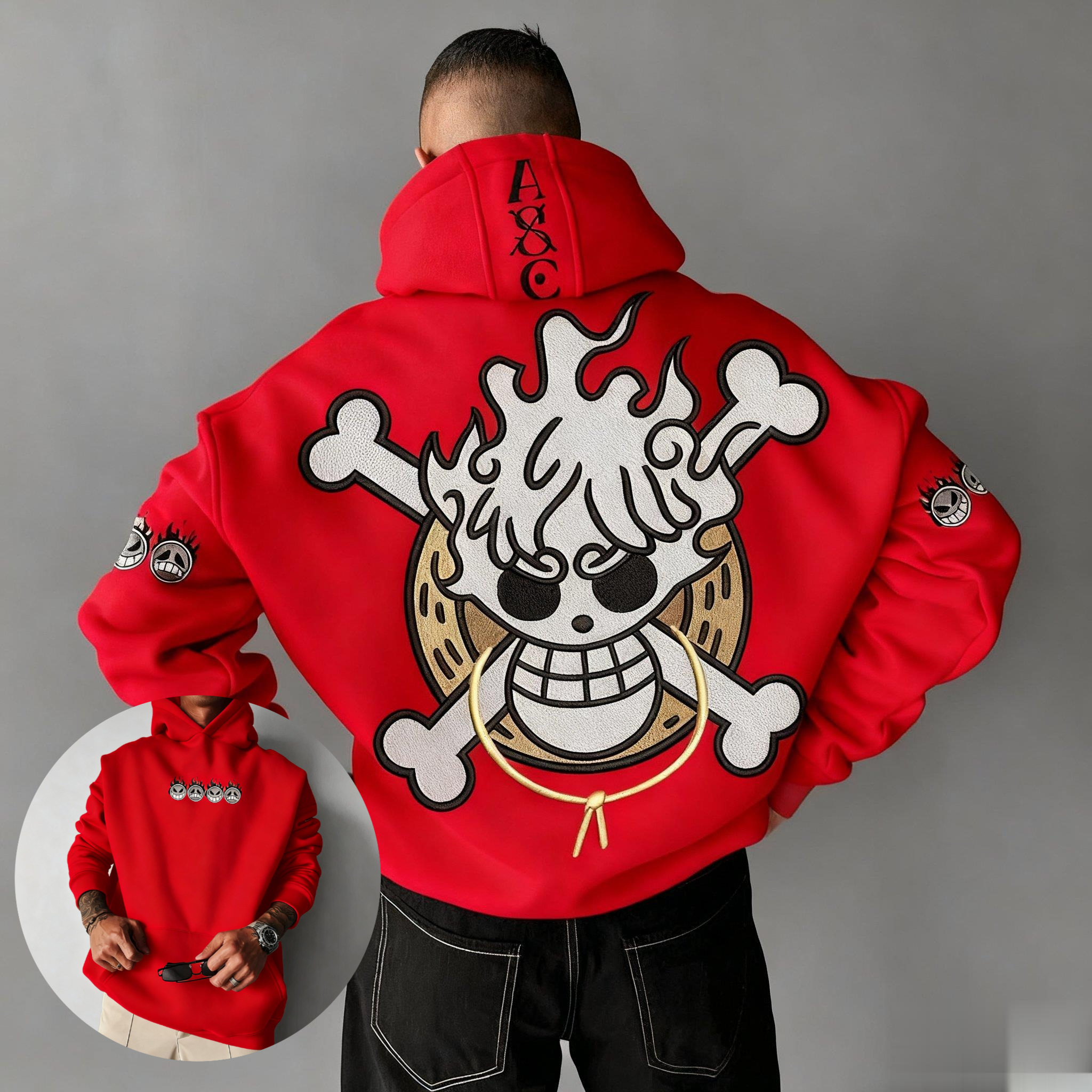 Oversized One Piece Anime Hood – Streetwear Brand Y2K recenzja i cena