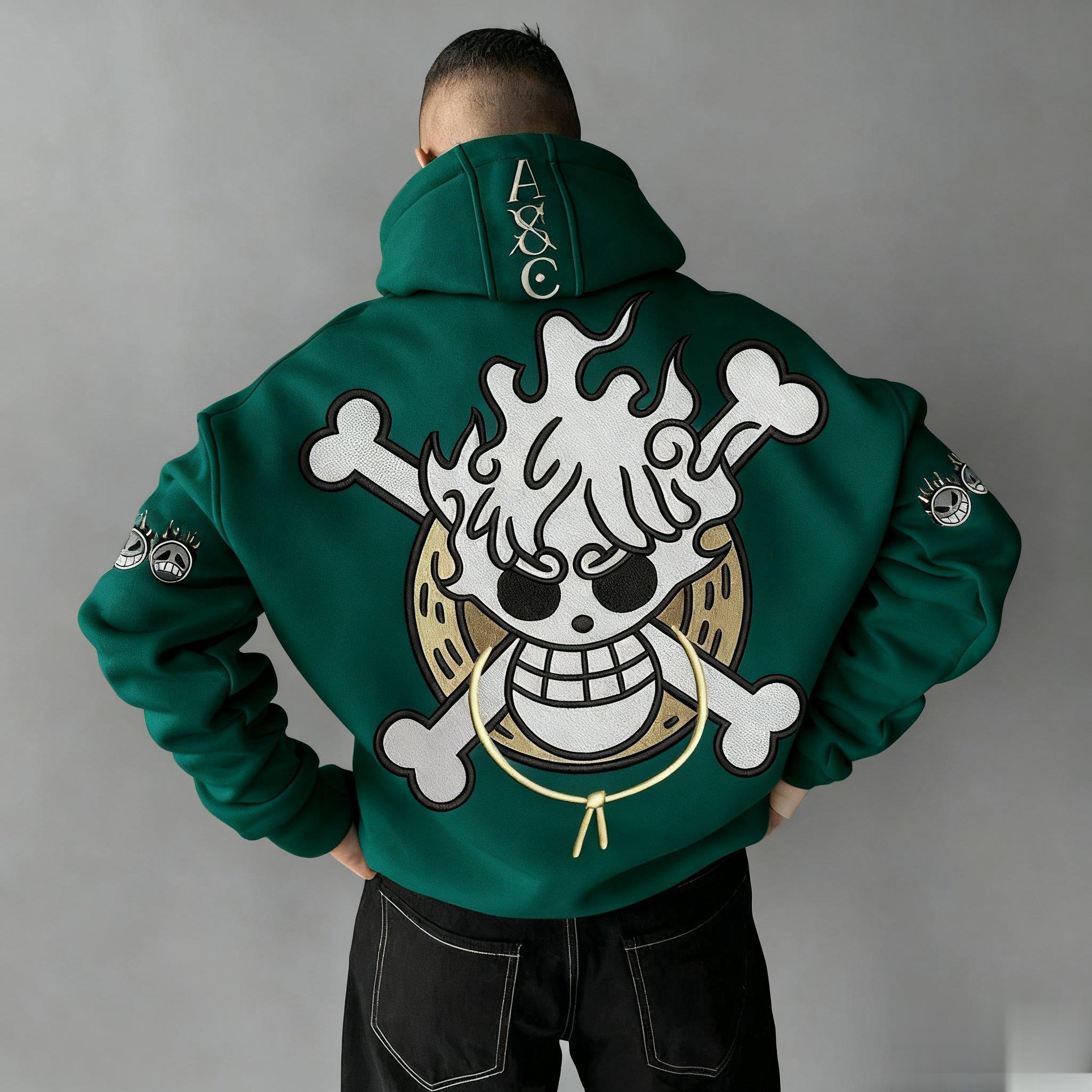 Oversized One Piece Anime Hood – Streetwear Brand Y2K recenzja i cena