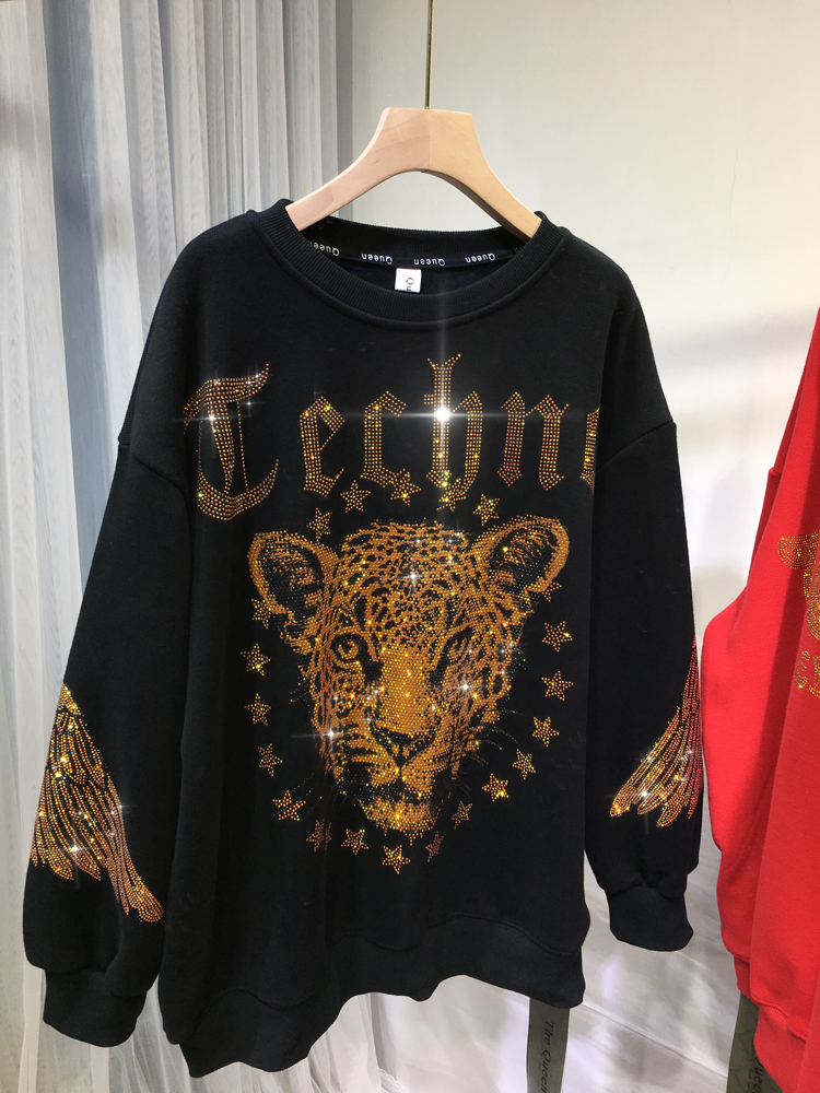 Leopard Rhinestones L-4XL Plus – Streetwear Clothing Brand recenzja i cena