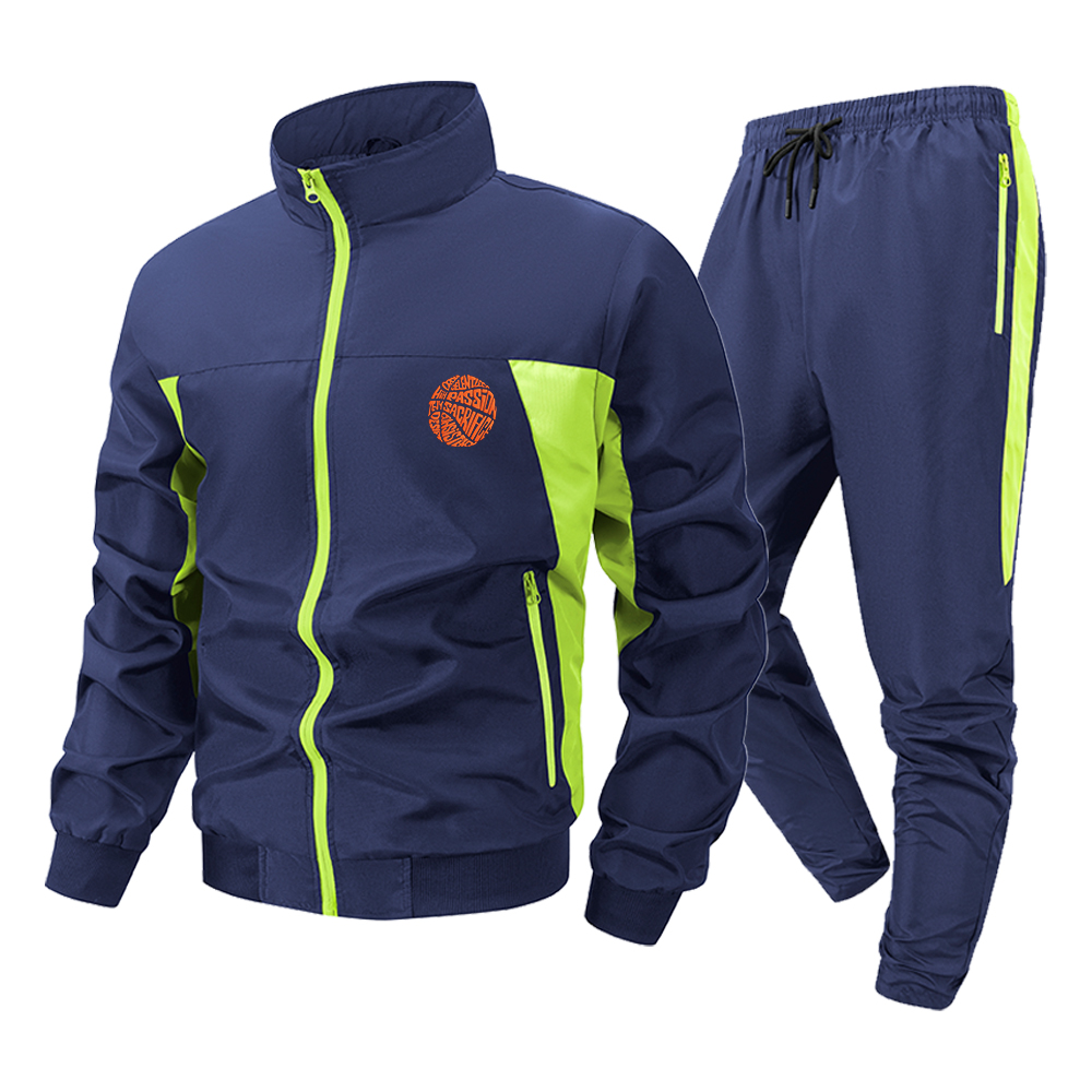 Men's Tracksuit Contrast Color – Streetwear Zipper recenzja i cena