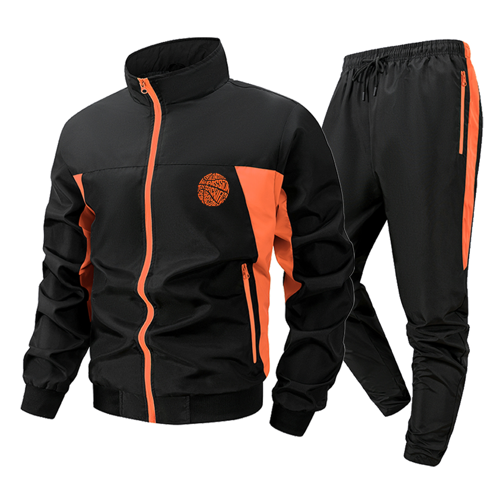 Men's Tracksuit Contrast Color – Streetwear Zipper recenzja i cena