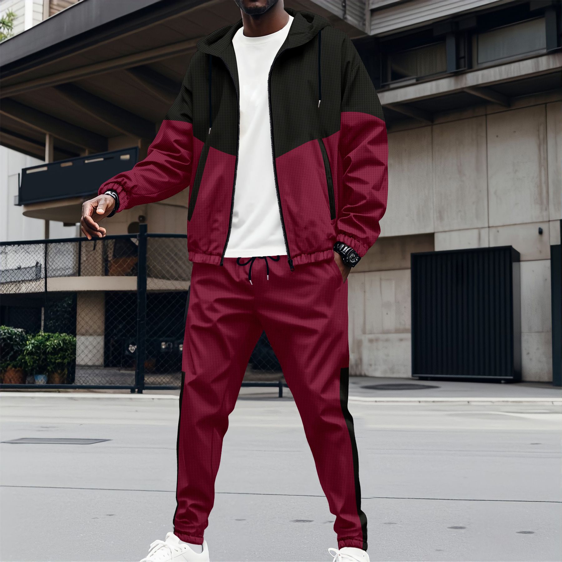 Men's sportswear double-pocket – Streetwear Zipper recenzja i cena