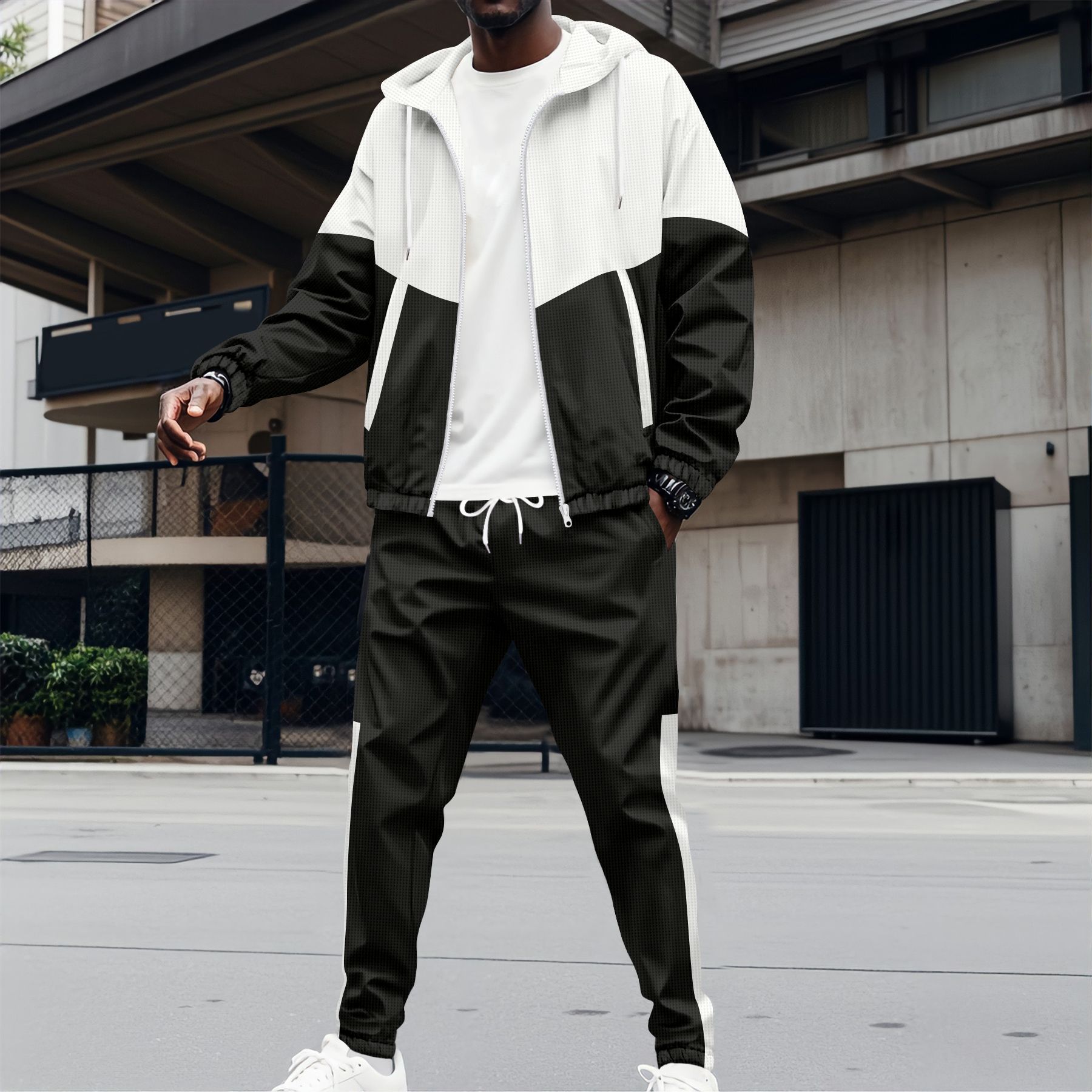Men's sportswear double-pocket – Streetwear Zipper recenzja i cena