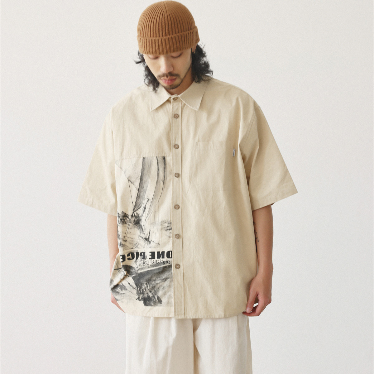 Japanese Fashion Shirts Men Vi – Japanese Brand Streetwear Vintage recenzja i cena