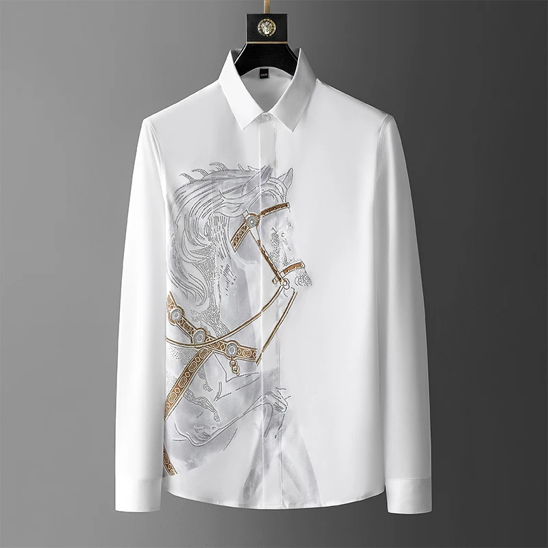 Brand Luxury Men's Shirt 2025  – Streetwear Uomo Brand recenzja i cena