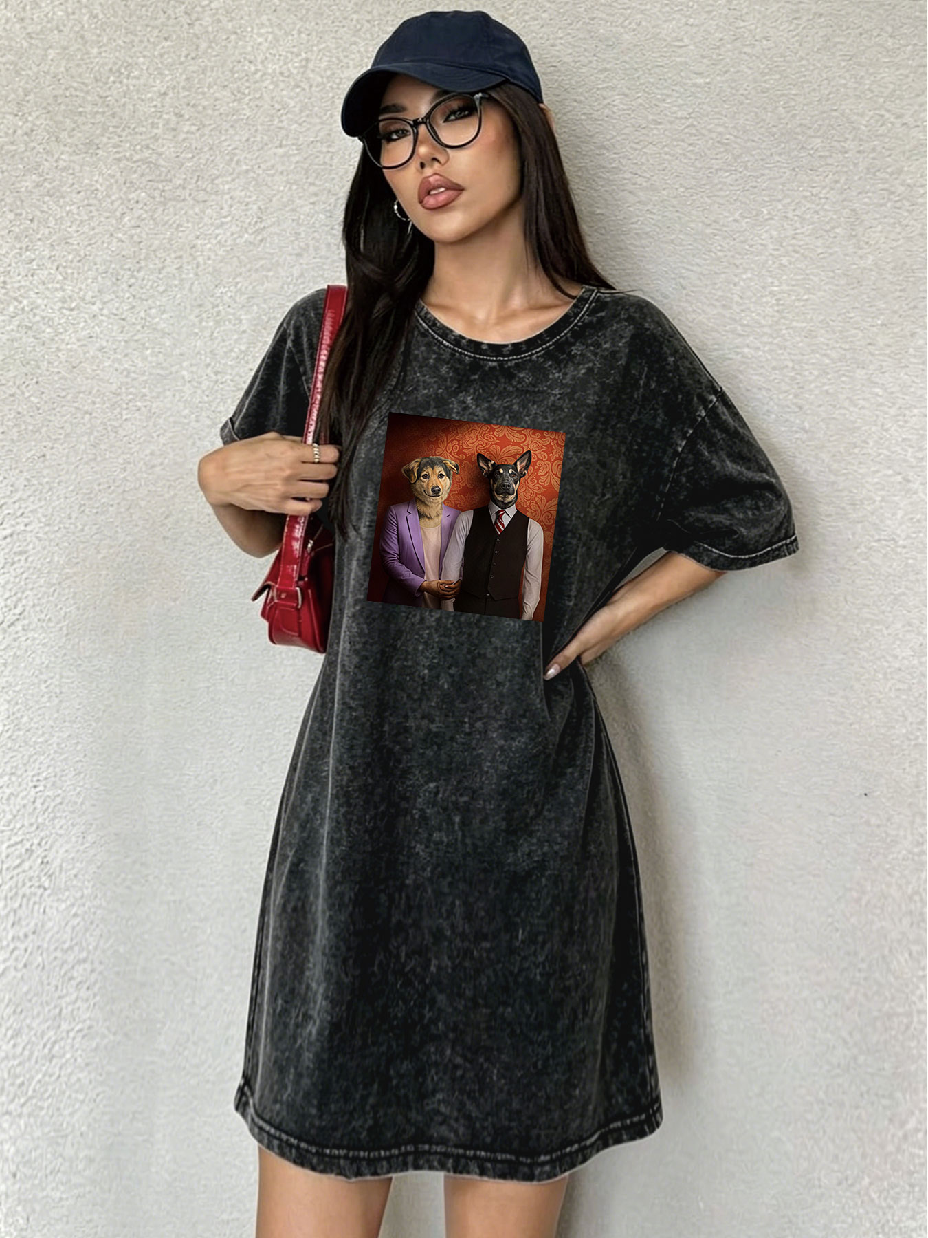 Vintage Washed Distressed T-Sh – Japanese Brand Streetwear Vintage recenzja i cena