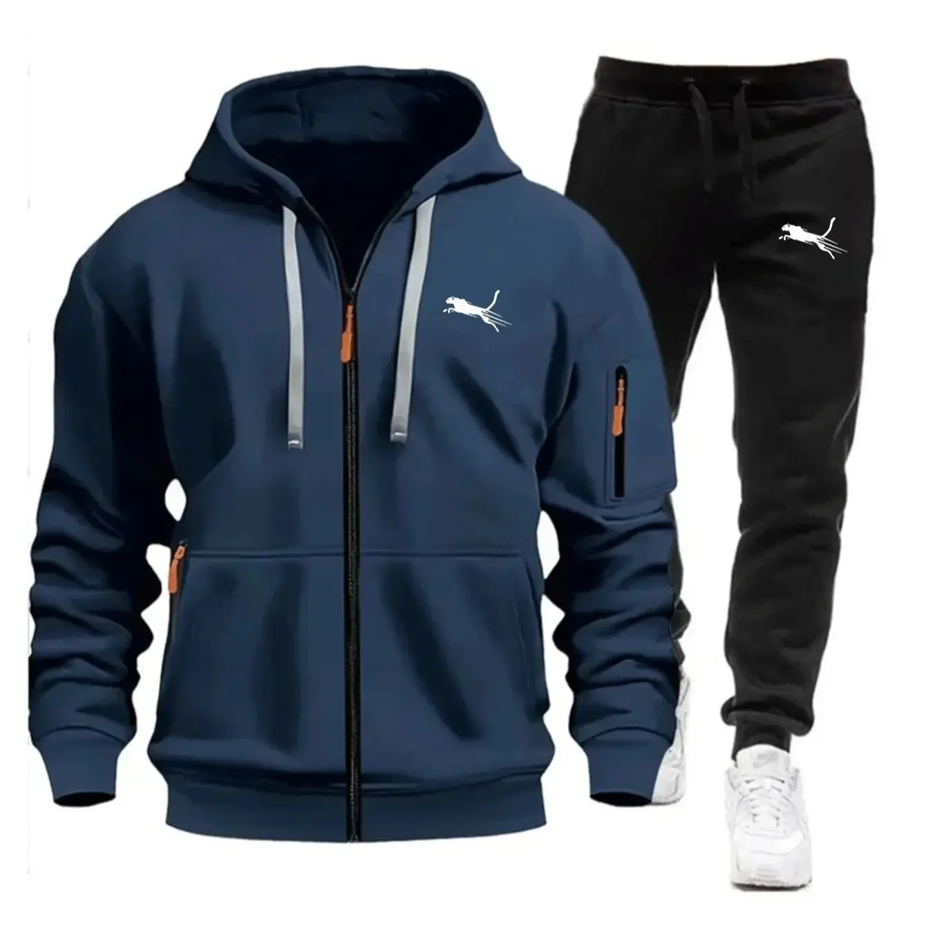 Men Casual Sweatshirt Suit Dai – Streetwear Zipper recenzja i cena