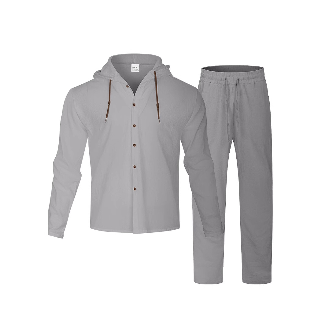 2025 Men Linen Hoodie Long Sle – Streetwear Zipper recenzja i cena