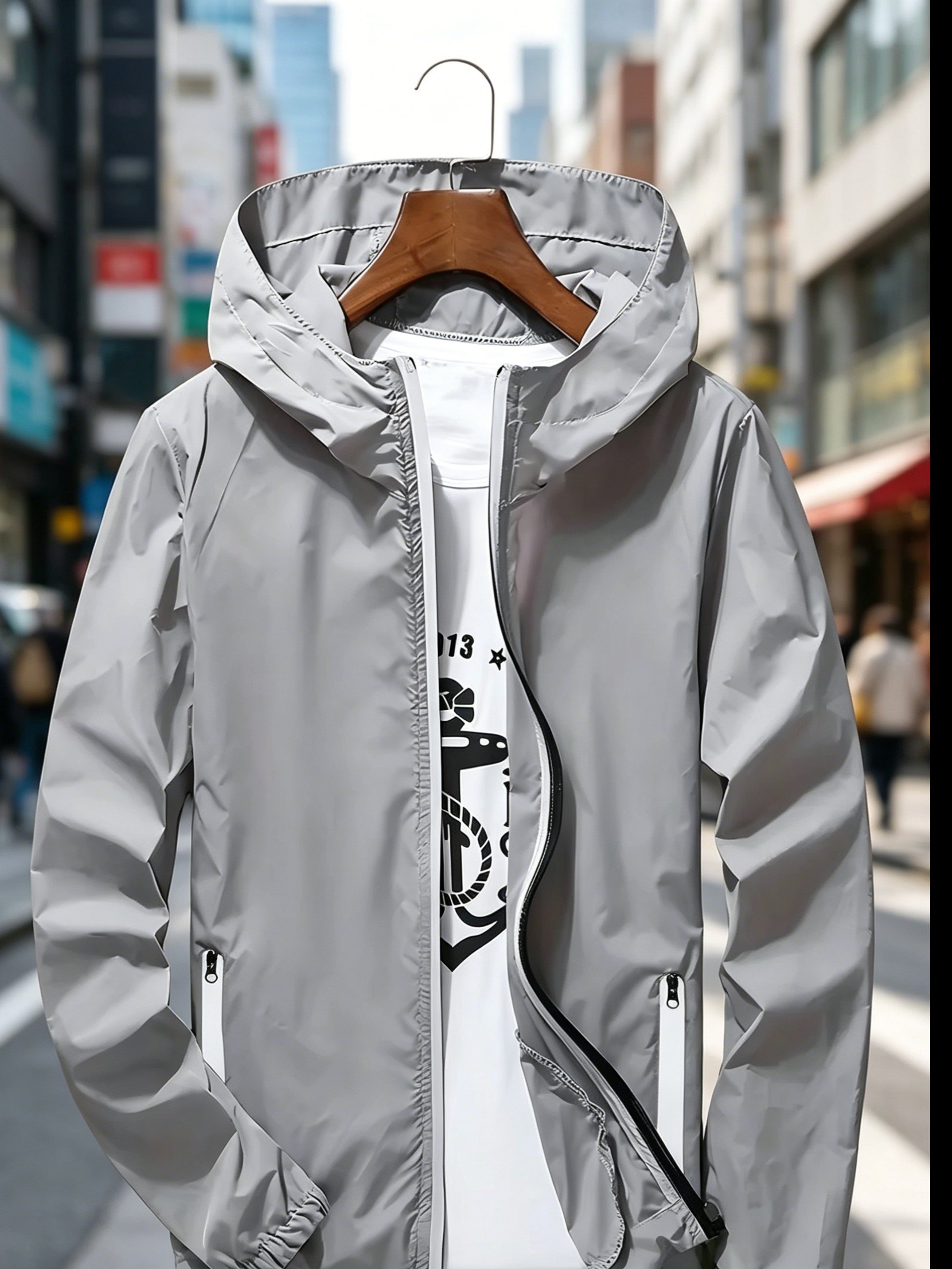 Men's Premium Lightweight Hood – Streetwear Zipper recenzja i cena